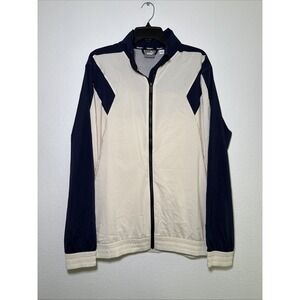 Puma Light Weight Jacket / Windbreaker Blue/Creme Size Large